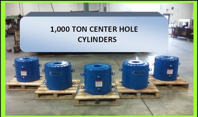 1,000 ton center hole cylinders picture