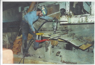 BOSS used in Repairing Bulldozer Track Picture