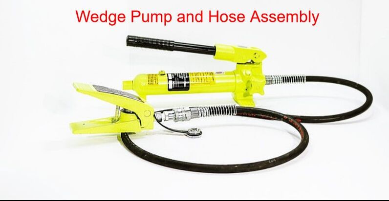 Hydraulic Wedge Pump and hose Picture